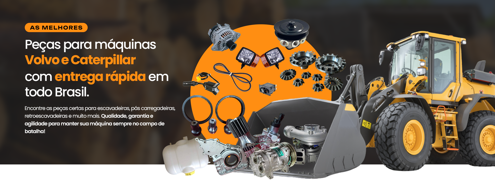 Peças para máquinas Volvo e Caterpillar com entrega rápida em todo Brasil - Volcat Parts