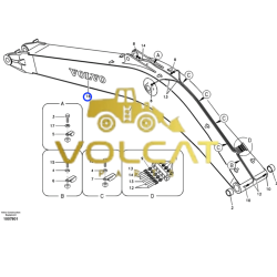 Decalque Volvo – Volvo CE – 1192-04620 – Unitário - Volcat Parts