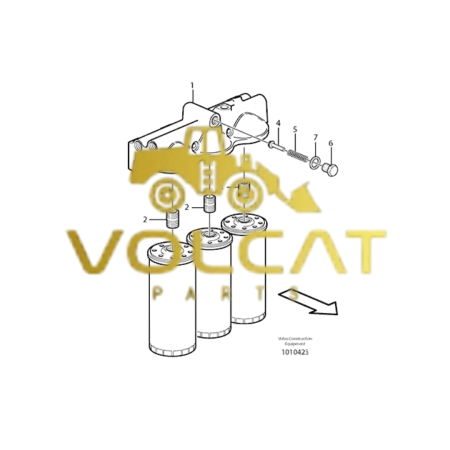 Nipel Alojamento Filtro Oleo Volvo – 466623 - Volcat Parts