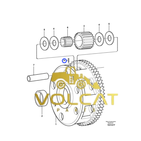 Pino Elástico – Volvo CE – 13951965 - Volcat Parts