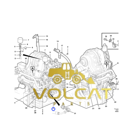 TRANSMISSAO HIDRAULICA – Volvo CE – 22559 - Volcat Parts