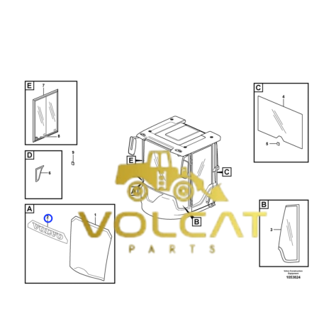 Decalque Volvo – Volvo CE – 11412209 - Volcat Parts