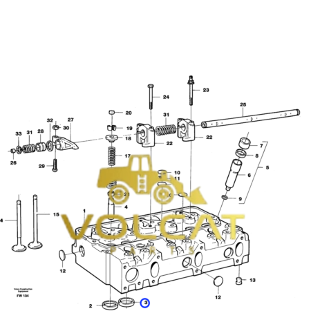 Assento da Válvula – Volvo CE – 477667 - Volcat Parts