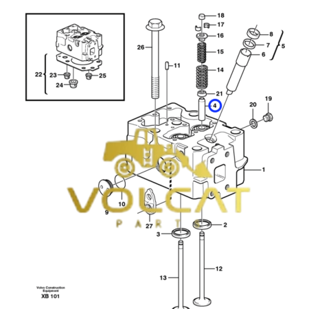Guia da Válvula – Volvo CE – 11129092 - Volcat Parts