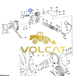 Eixo do Esticador de Correia – Volvo CE – 471317 - Volcat Parts