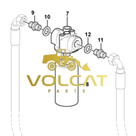 VOE3831236 FILTRO DO ÓLEO - Volcat Parts